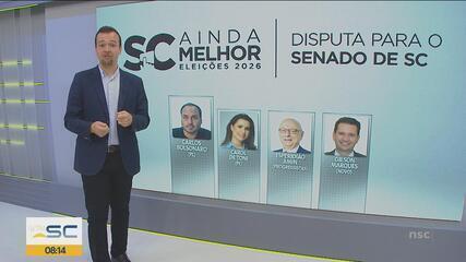 Carlos Bolsonaro e Caroline de Toni são pré-candidatos ao Senado