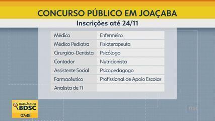 Concursos públicos em Joaçaba com salários de até R$ 24 mil