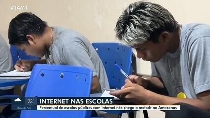 Internet ainda não alcança metade das escolas públicas no Amazonas