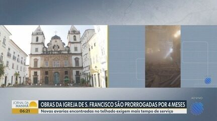 Obras da Igreja de Ouro em Salvador são prorrogadas