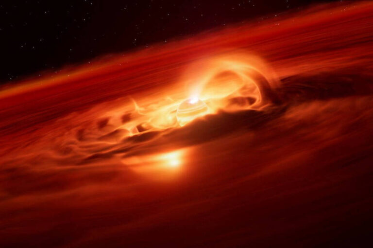 Planeta é observado devorando matéria como uma estrela