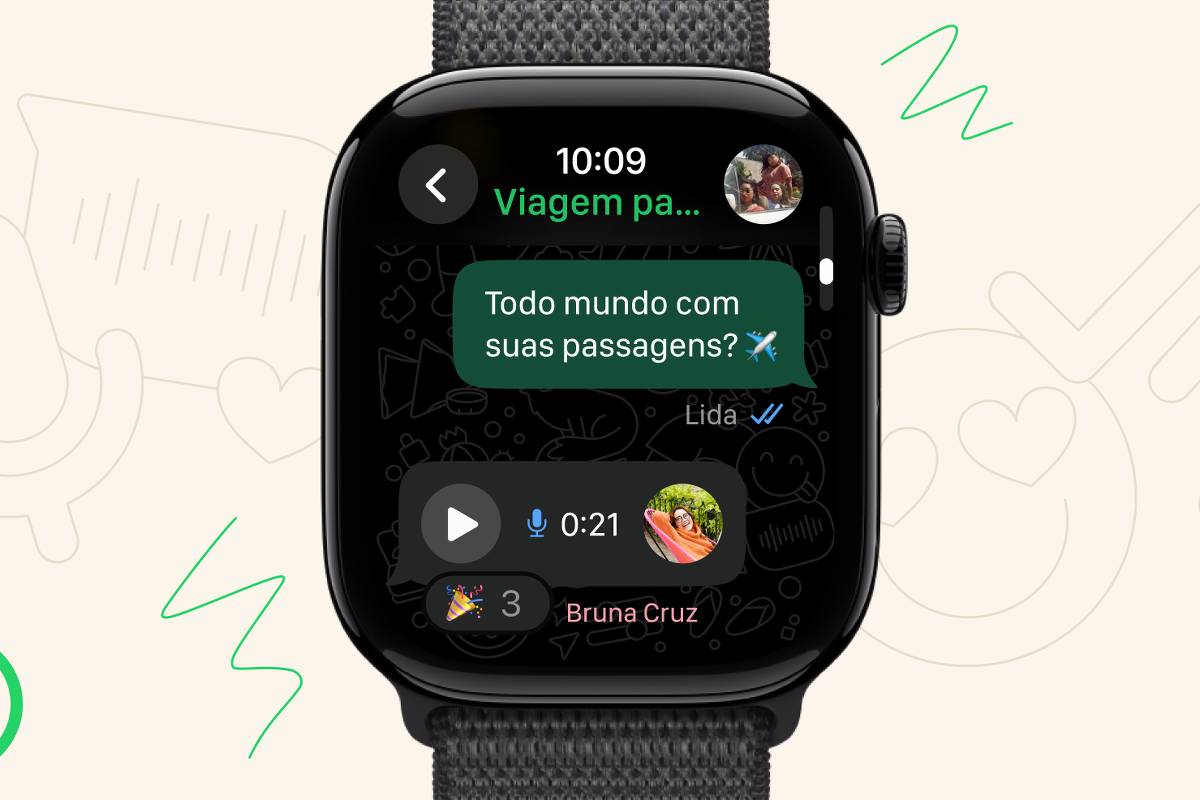 Meta lança WhatsApp para Apple Watch com mensagens de voz