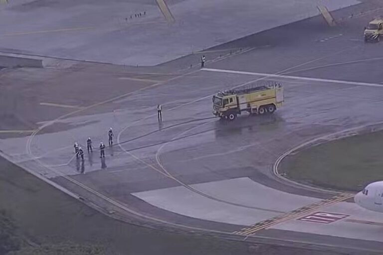 Interrupção temporária no aeroporto de Congonhas por derramamento de óleo