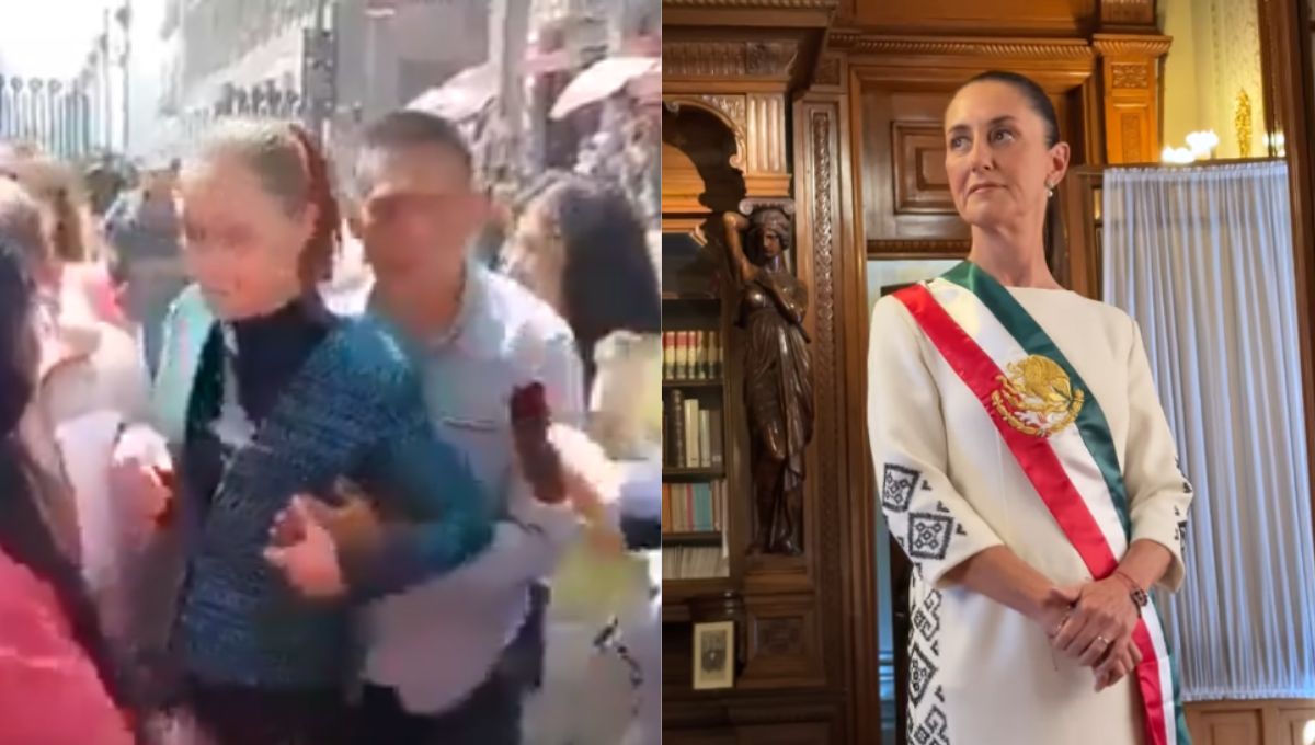 Claudia Sheinbaum sofre assédio durante caminhada no centro de Cidade do México