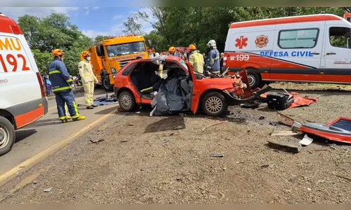 Acidente grave em Jandaia do Sul deixa motorista morto e feridos