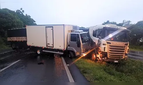 Caminhoneiro morre após tombar caminhão ao desviar de acidente na BR-376