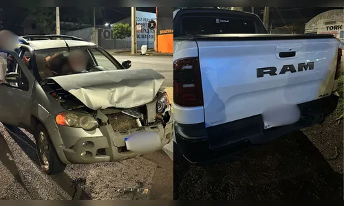 Mulher de 70 anos fica ferida em colisão em Apucarana
