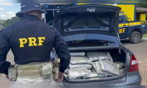 Apreensão de 120 kg de skunk termina em perseguição da PRF