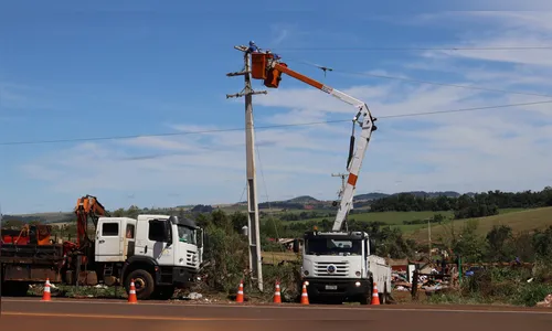 Copel atua para restabelecer energia em diversas regiões do Paraná
