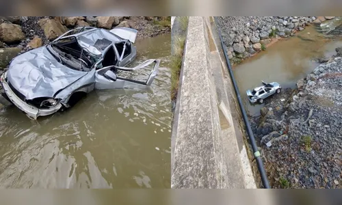 Acidente fatal em SC: idoso morre após carro despencar de 12 metros