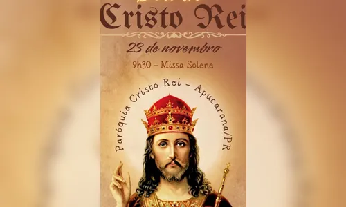 Festa do Cristo Rei começa neste domingo em Apucarana