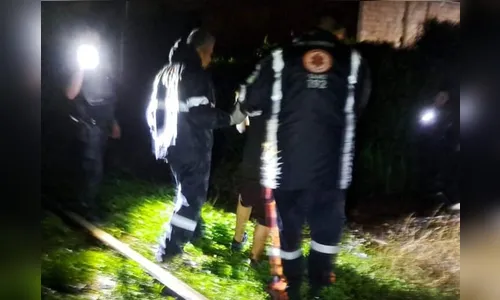 Homem é resgatado de trilhos de trem em Apucarana