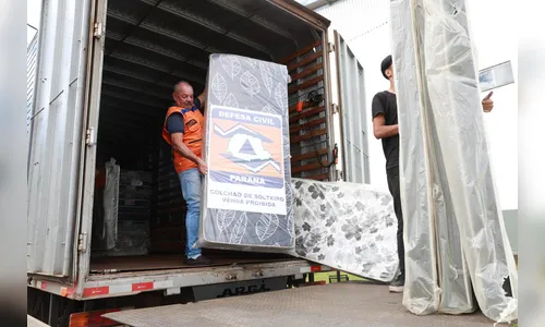 Preparativos para abrigar desabrigados após tornado no Paraná