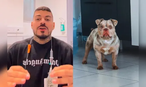 Influenciador relata perda inusitada de dedo por mordida de cachorro