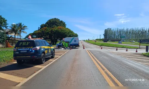 Motociclista de 37 anos morre em acidente com caminhão na BR-369