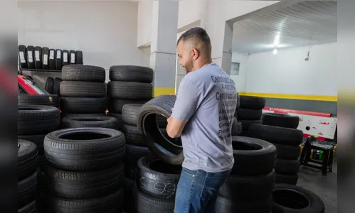 Apucarana realiza mutirão para recolhimento de pneus usados