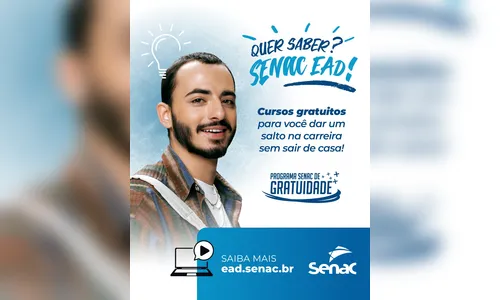 Cursos gratuitos do Senac: inscrições terminam neste domingo