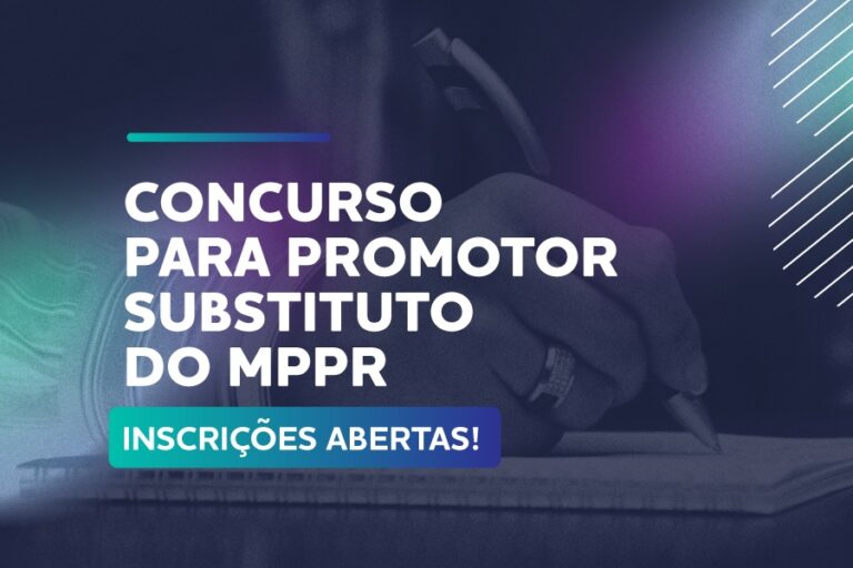 Concurso do MP-PR encerra inscrições para promotor até 16 de outubro