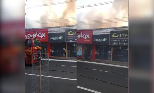 Incêndio de grandes proporções destrói três lojas em Arapongas