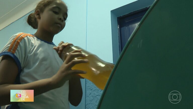Escola de Nova Iguaçu ensina descarte correto de óleo de cozinha