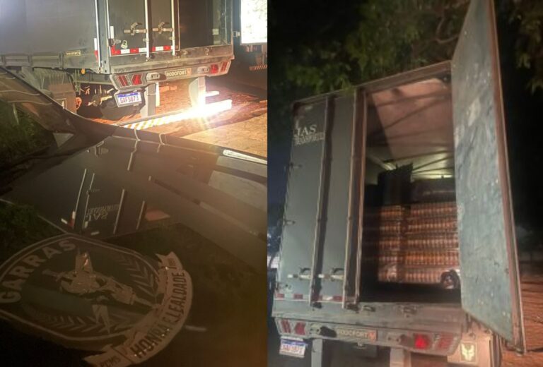 Motorista é preso com contrabando escondido sob carga de óleo em Campo Grande