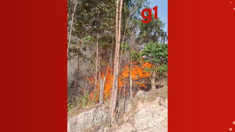 Incêndio mobiliza equipes de combate em São Luiz do Paraitinga