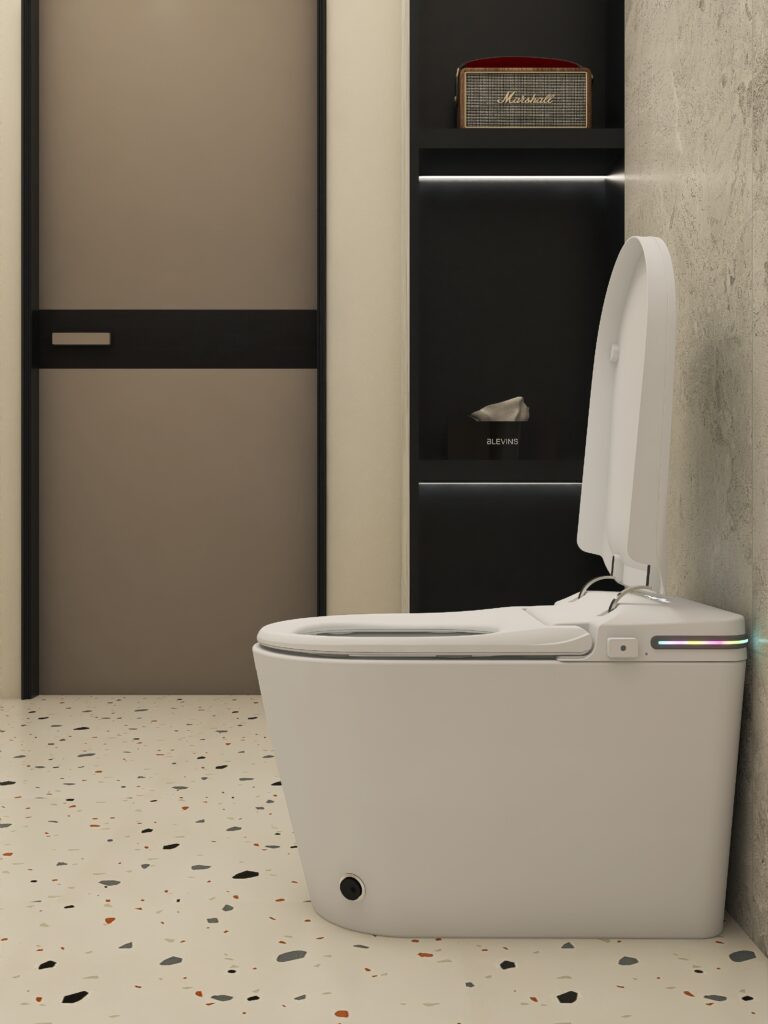 Bacia eletrônica DAX: inovação e design para banheiros modernos