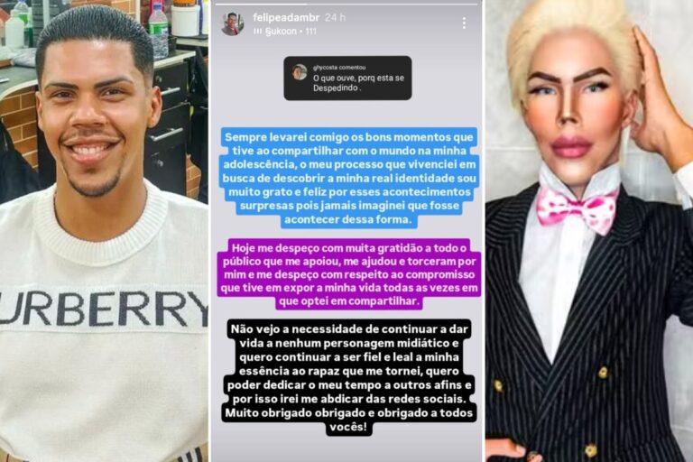 Ken Humano se despede do personagem e escolhe viver como Felipe