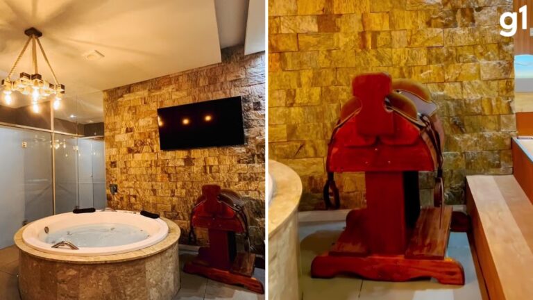 Suíte campeira em motel na fronteira do RS tem cela para cavalo