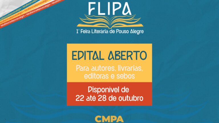 1ª Feira Literária de Pouso Alegre abre edital para venda de livros