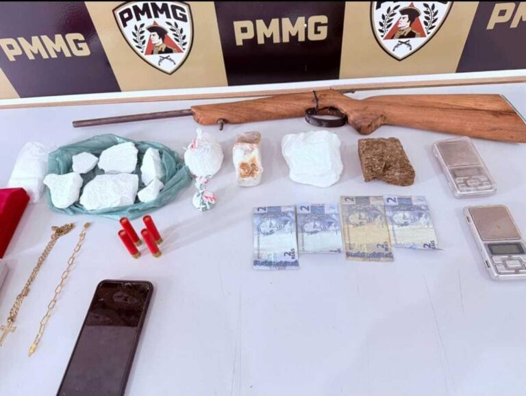 Jovem preso com drogas e arma após furto em joalheria