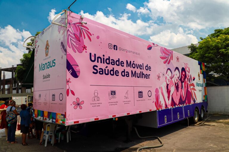 Unidades móveis de saúde da mulher oferecem atendimento em Manaus