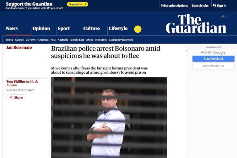 Repercussão internacional da prisão de Bolsonaro e seus riscos