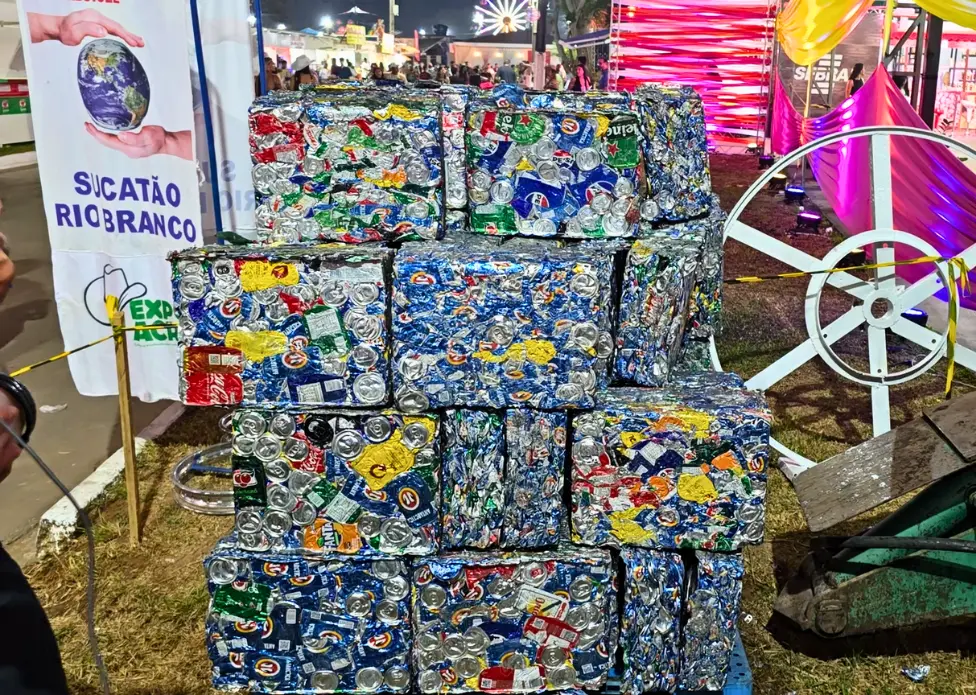 Expoacre Mais Sustentável: Sucatão Remove Quase Uma Tonelada de Latinhas e Impulsiona a Reciclagem