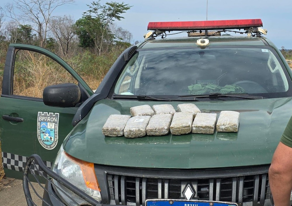 Ação Integrada da PM Resulta na Apreensão de 12 kg de Maconha na BR-364, em Porto Velho