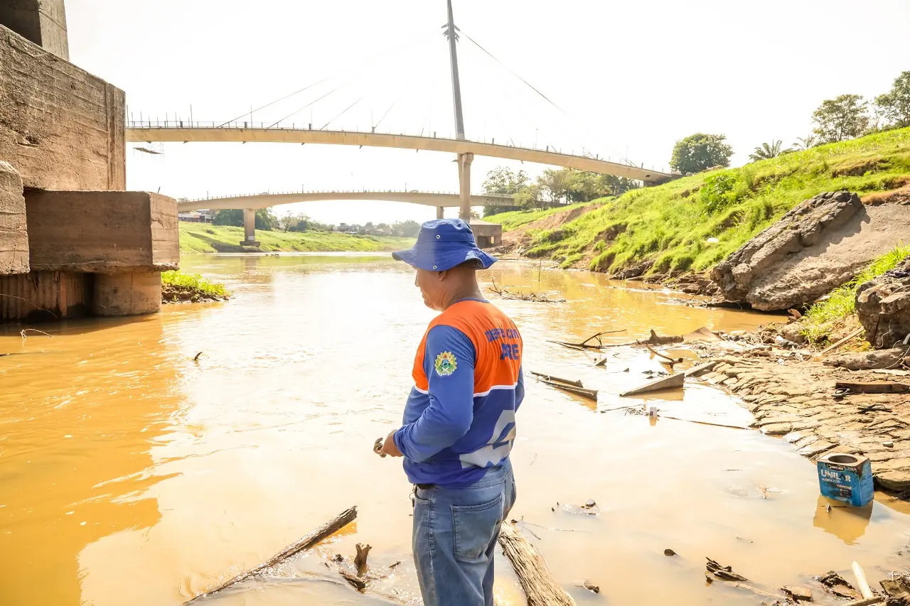 Rio Acre em Observação: Nível Atinge 1,57m em Rio Branco, Aponta Defesa Civil