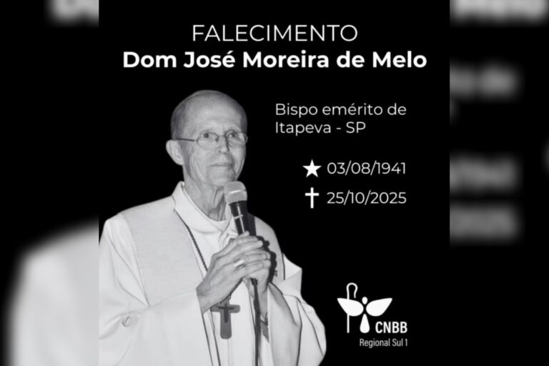 Falece aos 84 anos Dom José Moreira de Melo, bispo emérito da diocese de Itapeva