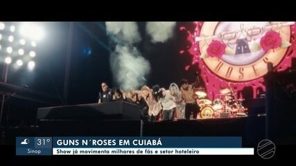 Cuiabá terá chuvas fortes na semana do show de Guns N' Roses
