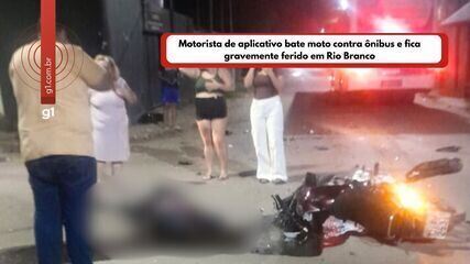 Motorista de aplicativo segue em estado grave após acidente em Rio Branco