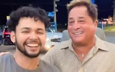 Leonardo canta com cantor que se mudou para Goiás com R$ 75