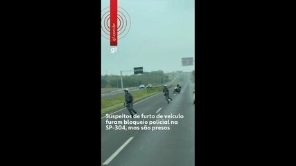 Suspeitos de furto furam bloqueio policial em Santa Bárbara