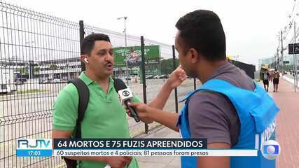 Megaoperação causa retorno a pé de cariocas na Zona Oeste