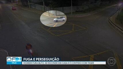 Motorista foge de blitz e tenta se esconder atrás de idosa no DF