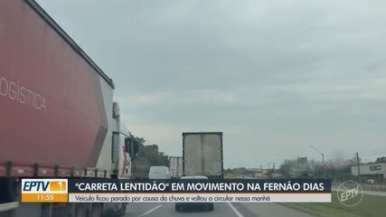 Logística da megacarreta que circula na Fernão Dias