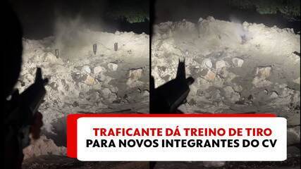Treinamento de tiro do Comando Vermelho no Rio de Janeiro