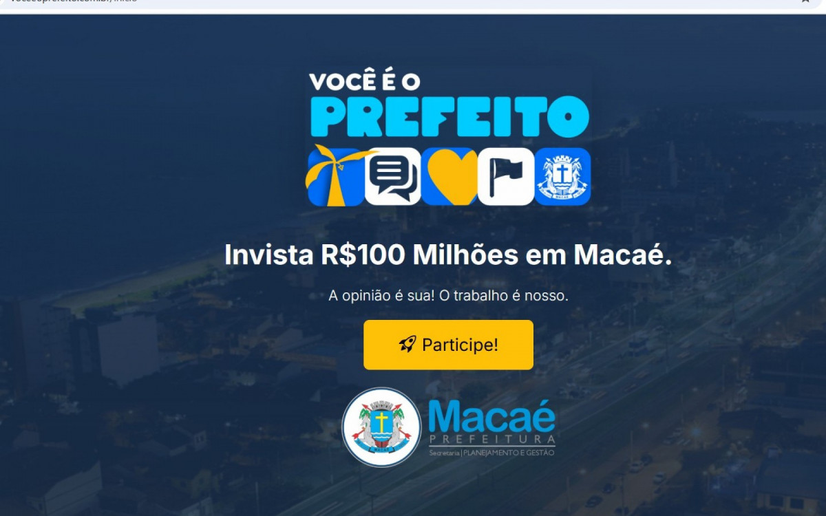 Macaé Decide o Futuro: Votação Popular Define Investimentos de R$ 100 Milhões