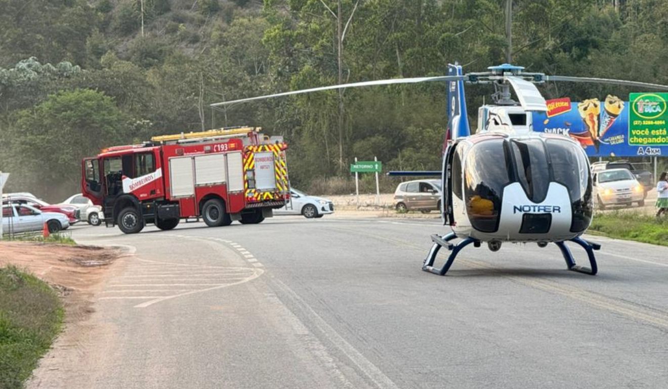 Resgate Aéreo Urgente: Acidente Grave na BR-262 Mobiliza NOTAer e SAMU em Marechal Floriano