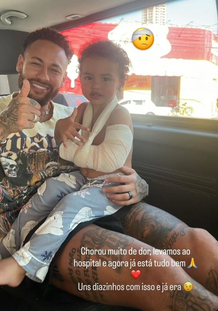 Susto e Ternura: Filha de Neymar Vai ao Hospital, e Craque a Anima com Fantasia Inusitada