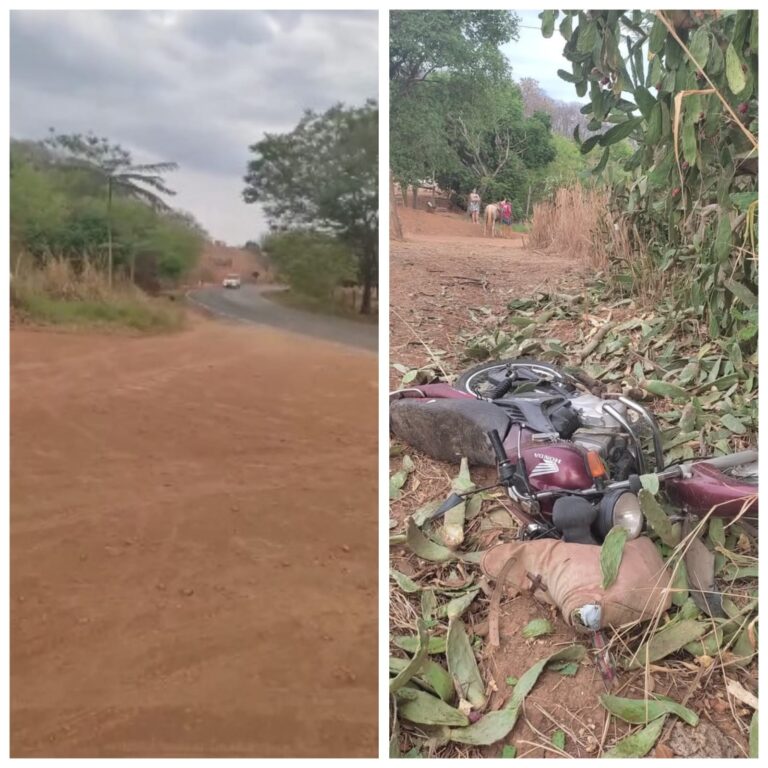 Vendedor ambulante morre em acidente de moto na MG-308
