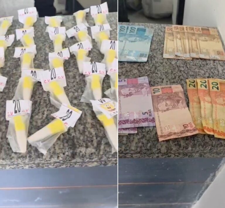 PM apreende adolescentes e prende homem por tráfico em Itaperuna